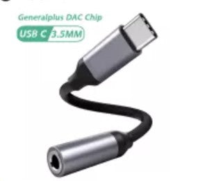 Cell Phone Audio Jack Adapter (USB-C Input)