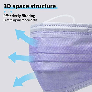 Purple Disposable Mask