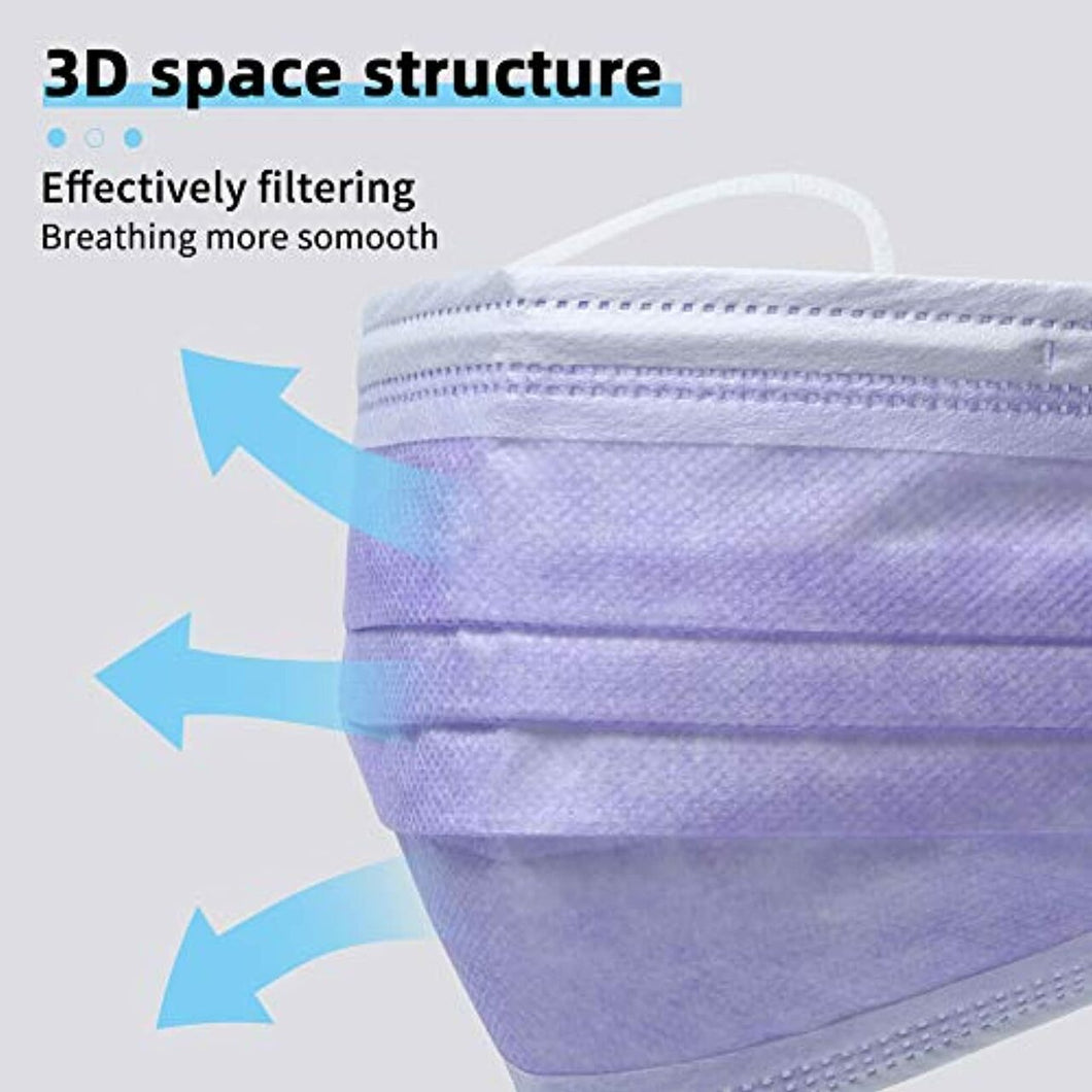 Purple Disposable Mask