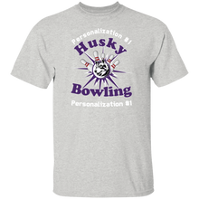 Load image into Gallery viewer, Bowling-white text G500 5.3 oz. T-Shirt