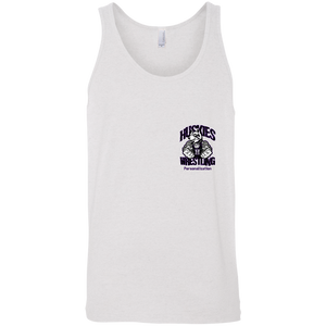 Wrestling-Purple-text 3480 Bella + Canvas Unisex Tank