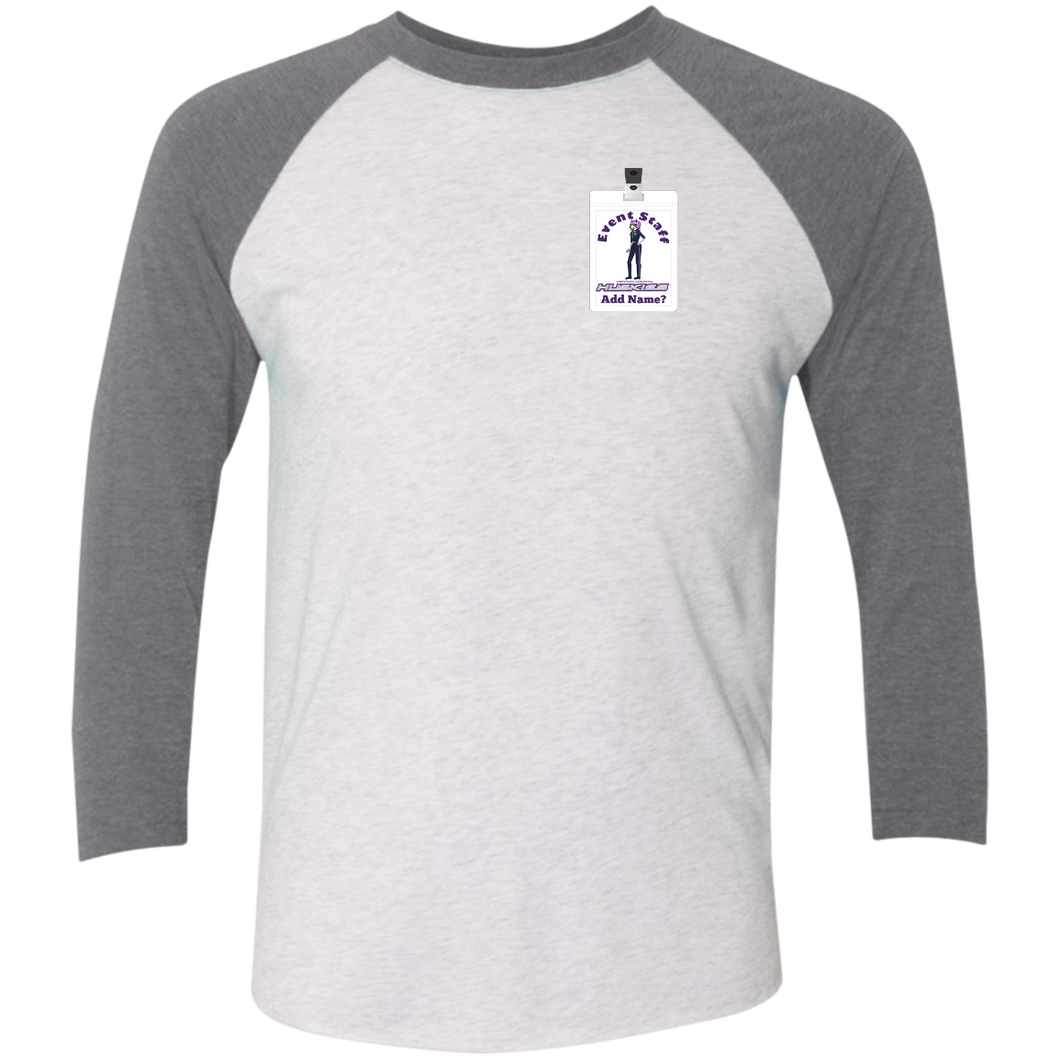 NL6051 Next Level Tri-Blend 3/4 Sleeve Baseball Raglan T-Shirt event