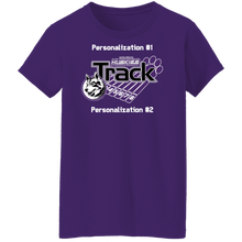 Load image into Gallery viewer, Track-white text G500L Ladies' 5.3 oz. T-Shirt