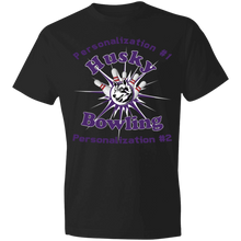 Load image into Gallery viewer, Bowling-purple text 980 Lightweight T-Shirt 4.5 oz