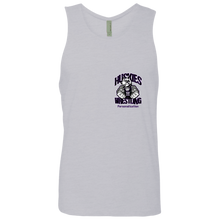 Load image into Gallery viewer, Wrestling-Purple-text NL3633 Next Level Men&#39;s Cotton Tank
