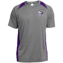 Load image into Gallery viewer, ST361 Sport-Tek Heather Colorblock Poly T-Shirt