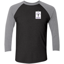 Load image into Gallery viewer, NL6051 Next Level Tri-Blend 3/4 Sleeve Baseball Raglan T-Shirt event