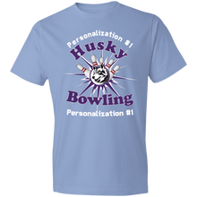 Load image into Gallery viewer, Bowling-white text 980 Lightweight T-Shirt 4.5 oz