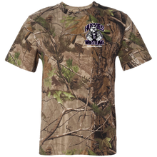 Load image into Gallery viewer, Wrestling-White-text 3980 Code V Short Sleeve Camouflage T-Shirt