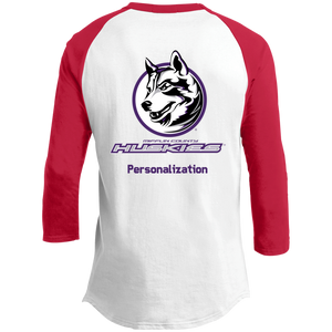 Logo with Purple custom text YT200 Sport-Tek Youth Sporty T-Shirt