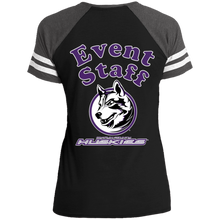 Load image into Gallery viewer, DM476 District Ladies&#39; Game V-Neck T-Shirt event