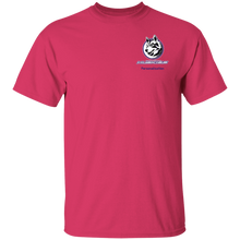 Load image into Gallery viewer, Logo with Purple custom text G500 Gildan 5.3 oz. T-Shirt