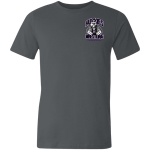 Wrestling-Purple-text 3001U Bella + Canvas Unisex Made in the USA Jersey Short-Sleeve T-Shirt