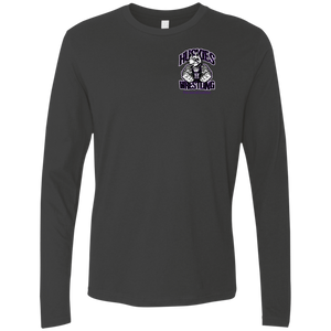 Wrestling-Purple-text NL3601 Next Level Men's Premium LS