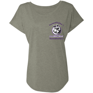 logo_outline_purple_text NL6760 Next Level Ladies' Triblend Dolman Sleeve