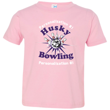 Load image into Gallery viewer, Bowling-white text 3321 Toddler Jersey T-Shirt
