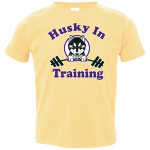 Husky in training 3321 Rabbit Skins Toddler Jersey T-Shirt