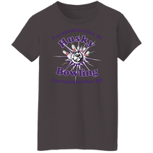Load image into Gallery viewer, Bowling-purple text G500L Ladies' 5.3 oz. T-Shirt