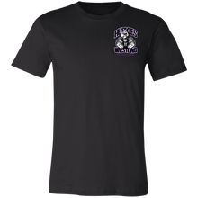 Load image into Gallery viewer, Wrestling-Purple-text 3001C Bella + Canvas Unisex Jersey Short-Sleeve T-Shirt