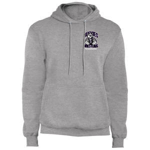 Wrestling-White-text PC78H Port & Co. Core Fleece Pullover Hoodie