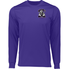 Load image into Gallery viewer, Wrestling-Purple-text 788 Augusta LS Wicking T-Shirt