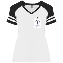 Load image into Gallery viewer, DM476 District Ladies&#39; Game V-Neck T-Shirt event