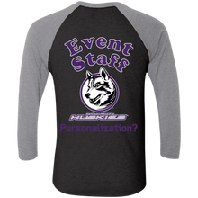 Load image into Gallery viewer, NL6051 Next Level Tri-Blend 3/4 Sleeve Baseball Raglan T-Shirt event