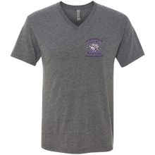 Load image into Gallery viewer, Bowling-purple text NL6040 Next Level Men's Triblend V-Neck T-Shirt