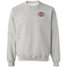 Load image into Gallery viewer, Basketball-white text G180 Gildan Crewneck Pullover Sweatshirt  8 oz.