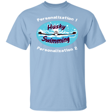 Load image into Gallery viewer, Swimming-white_text G500 5.3 oz. T-Shirt