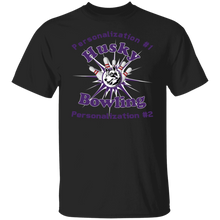 Load image into Gallery viewer, Bowling-purple text G500 5.3 oz. T-Shirt