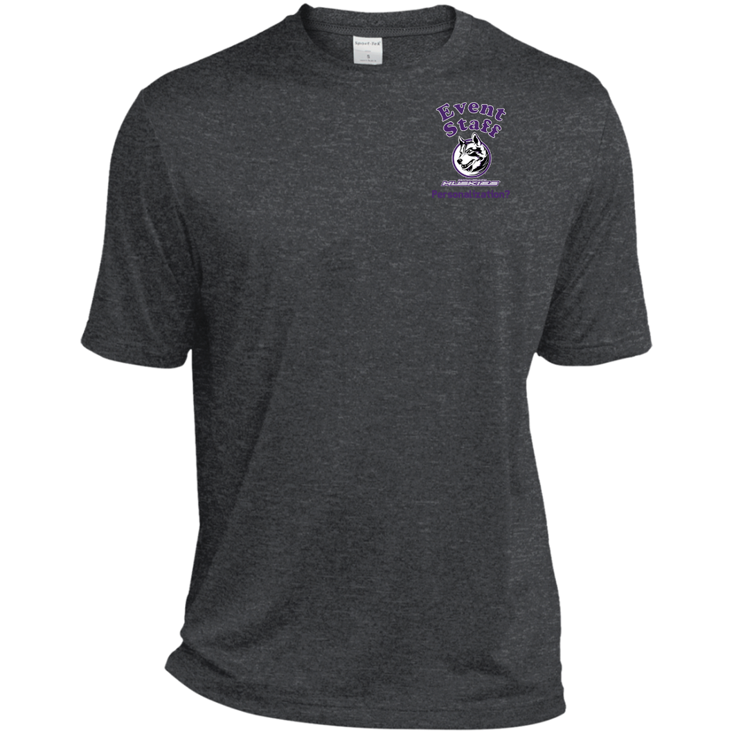 Generic_Event_Staff-personalize-Purple TST360 Sport-Tek Tall Heather Dri-Fit Moisture-Wicking T-Shirt