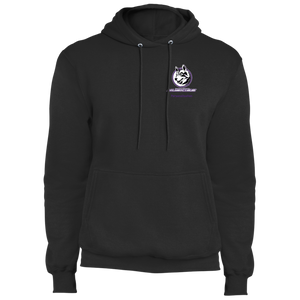 Logo with Purple custom text PC78H Port & Co. Core Fleece Pullover Hoodie