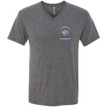 Load image into Gallery viewer, Bowling-white text NL6040 Next Level Men's Triblend V-Neck T-Shirt