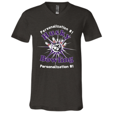 Load image into Gallery viewer, Bowling-white text 3005 Unisex Jersey SS V-Neck T-Shirt