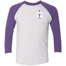 Load image into Gallery viewer, NL6051 Next Level Tri-Blend 3/4 Sleeve Baseball Raglan T-Shirt event