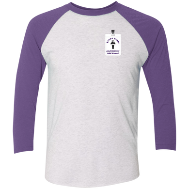 NL6051 Next Level Tri-Blend 3/4 Sleeve Baseball Raglan T-Shirt event