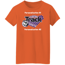 Load image into Gallery viewer, Track-white text G500L Ladies' 5.3 oz. T-Shirt