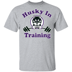 Husky in training G500B Gildan Youth 5.3 oz 100% Cotton T-Shirt