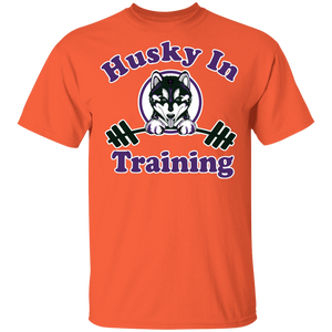 Husky in training G500B Gildan Youth 5.3 oz 100% Cotton T-Shirt