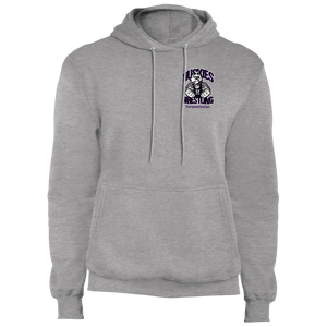 Wrestling-Purple-text PC78H Port & Co. Core Fleece Pullover Hoodie