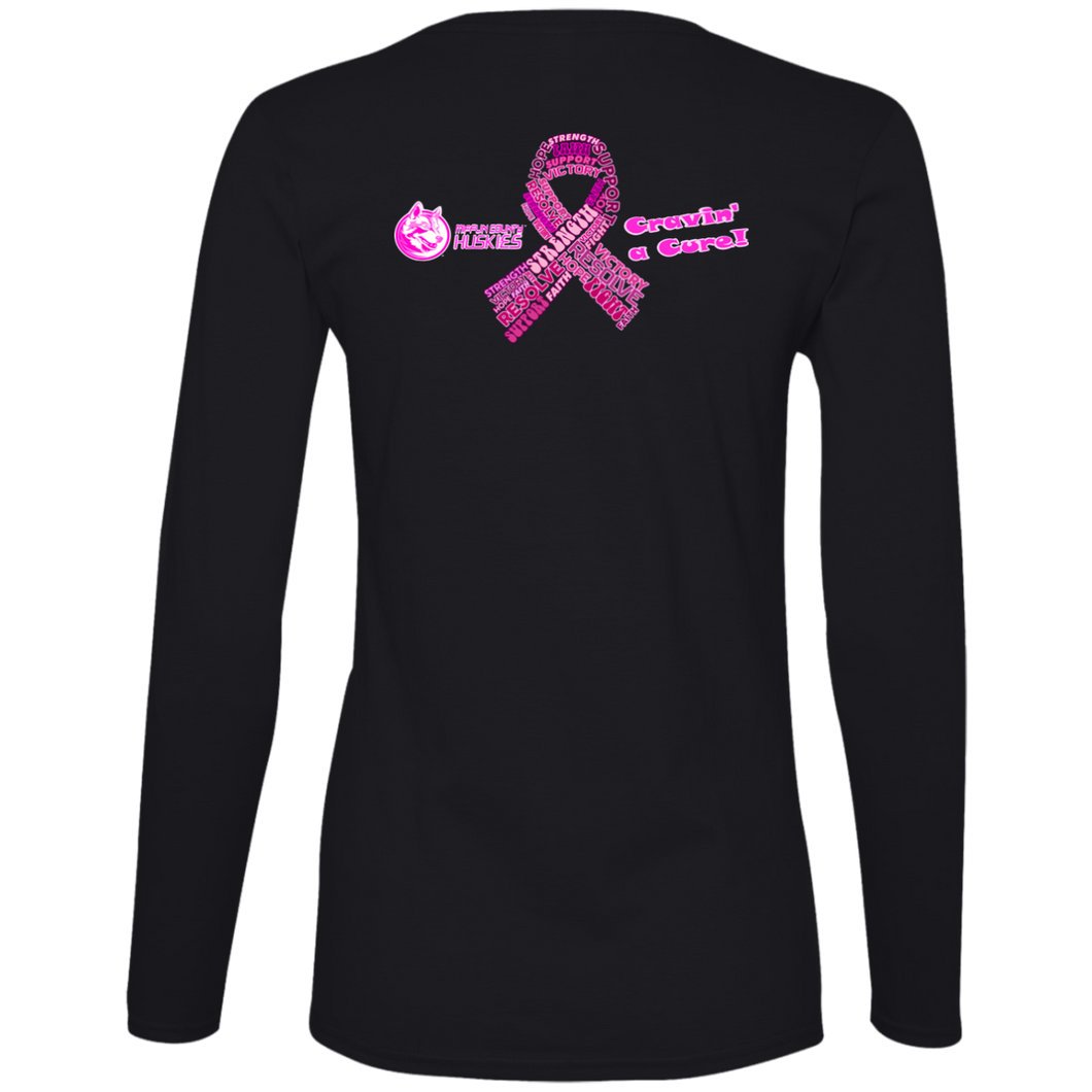 884L Anvil Ladies' Lightweight LS T-Shirt