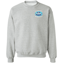 Load image into Gallery viewer, Swimming-white_text G180 Gildan Crewneck Pullover Sweatshirt  8 oz.