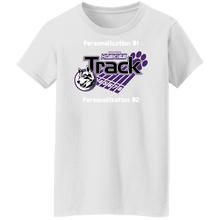 Load image into Gallery viewer, Track-white text G500L Ladies' 5.3 oz. T-Shirt