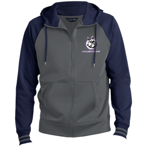 full_logo_embroidery ST236 Sport-Tek Men's Sport-Wick® Full-Zip Hooded Jacket