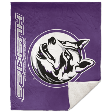 SHPM Premium Sherpa Blanket - 50x60 (purple background)