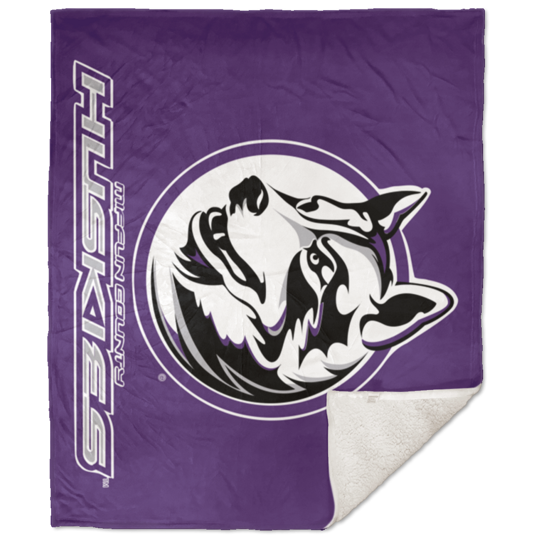 SHPM Premium Sherpa Blanket - 50x60 (purple background)