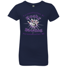 Load image into Gallery viewer, Bowling-purple text NL3710 Girls' Princess T-Shirt