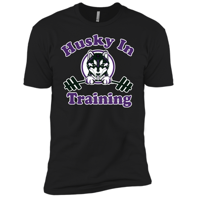 Husky in training NL3310 Next Level Boys' Cotton T-Shirt
