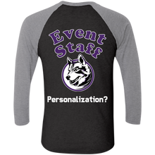 Load image into Gallery viewer, NL6051 Next Level Tri-Blend 3/4 Sleeve Baseball Raglan T-Shirt event